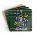 Family Crest Coasters with Meagher Plaid Design product type