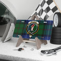 Meldrum Family Crest Plaid License Plate product