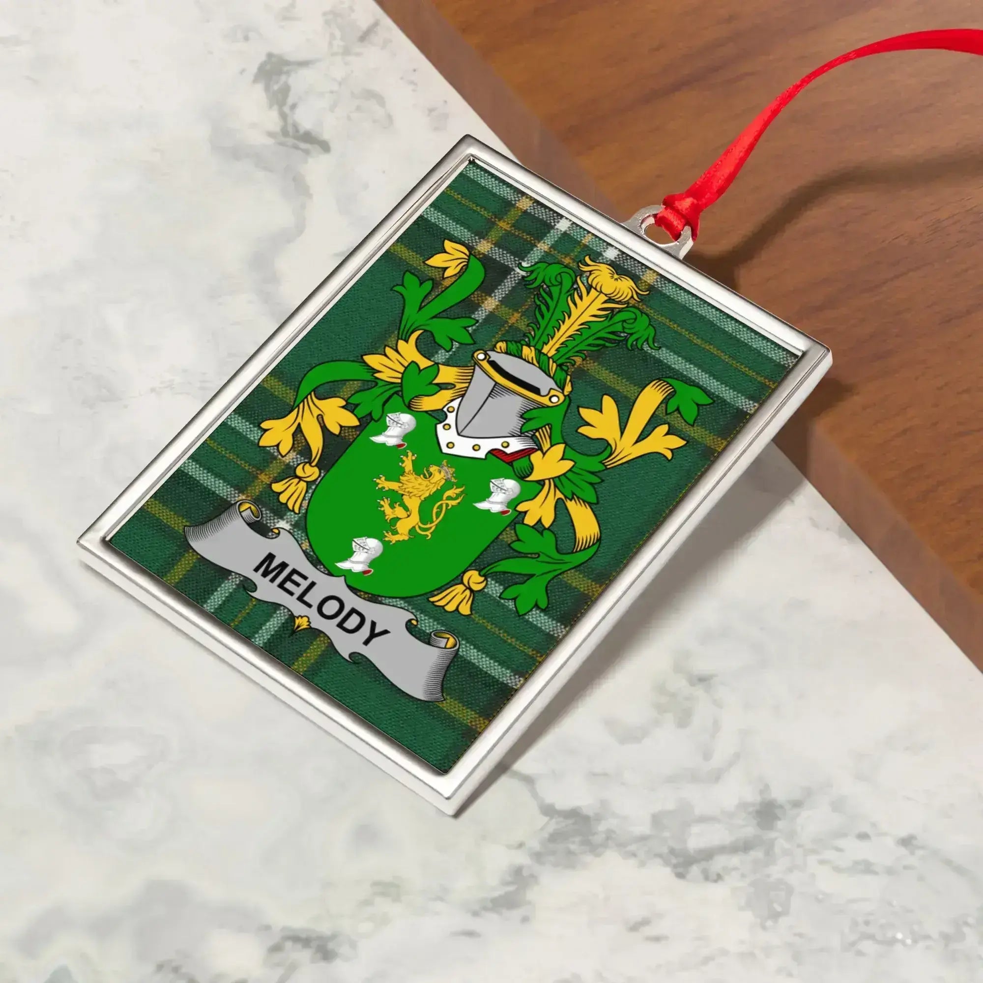 Family Crest Personalized Christmas Ornament product