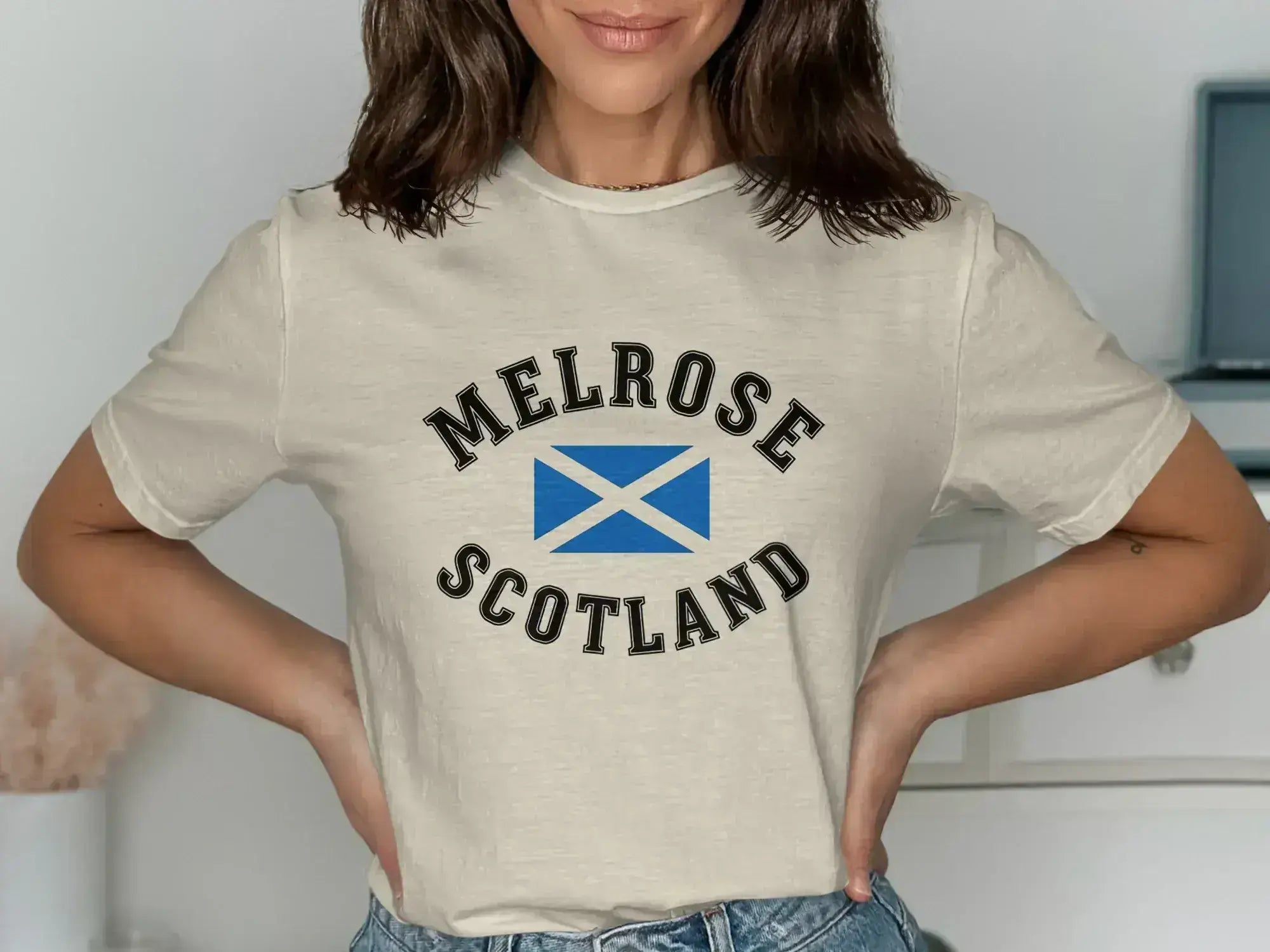 Melrose Scotland Graphic T-Shirt Casual Fashion