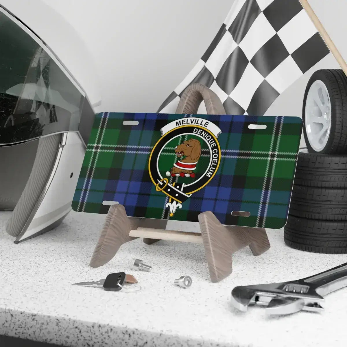 Melville Dress Modern Tartan License Plate product