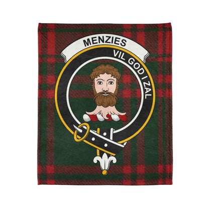 Menzies Clan Tartan Throw Blanket Scottish Heritage