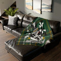 Mervyn Family Crest Tartan Blanket Perfect for Home Decor