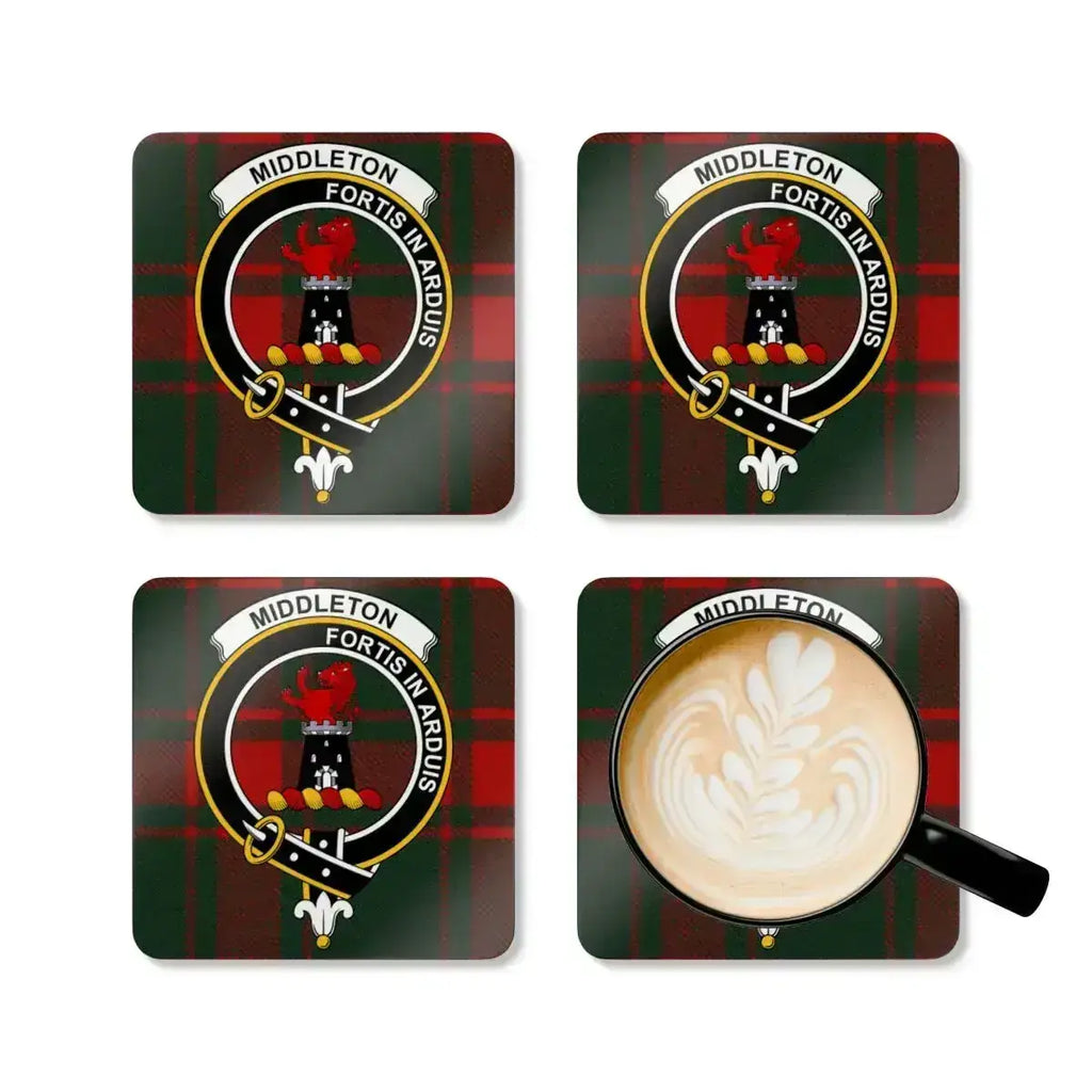 Middleton Fortis In Arduis Plaid Pattern Coaster product