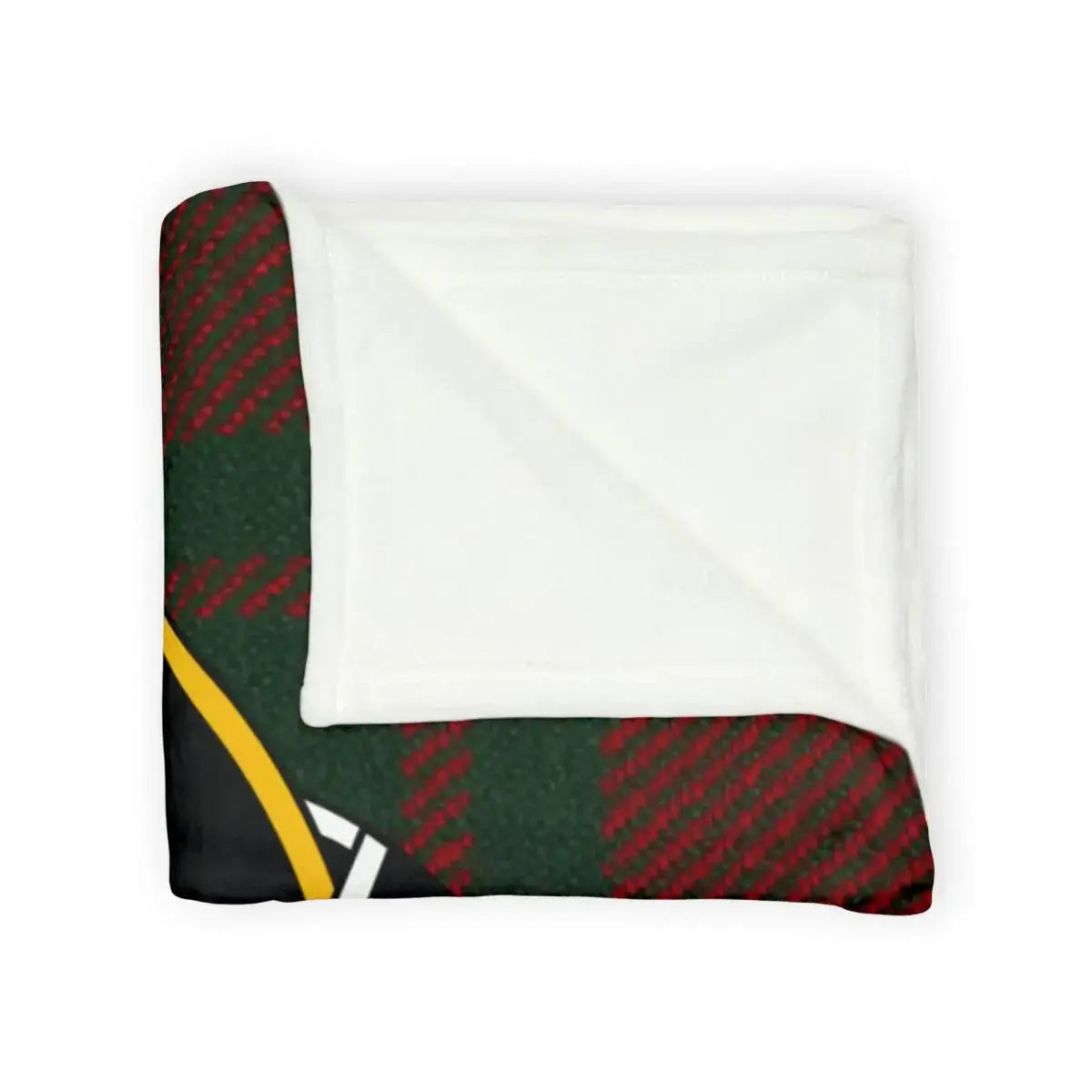 Cozy Geometric Red and Green Checkered Blanket