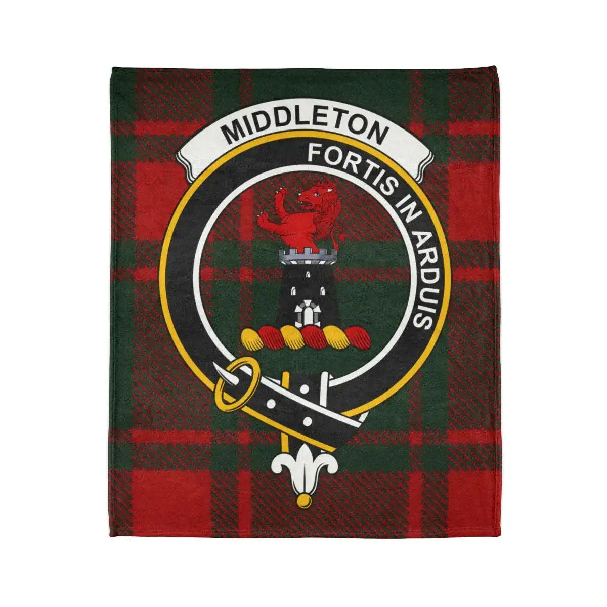 Middleton Fortis In Arduis Tartan Design Blanket