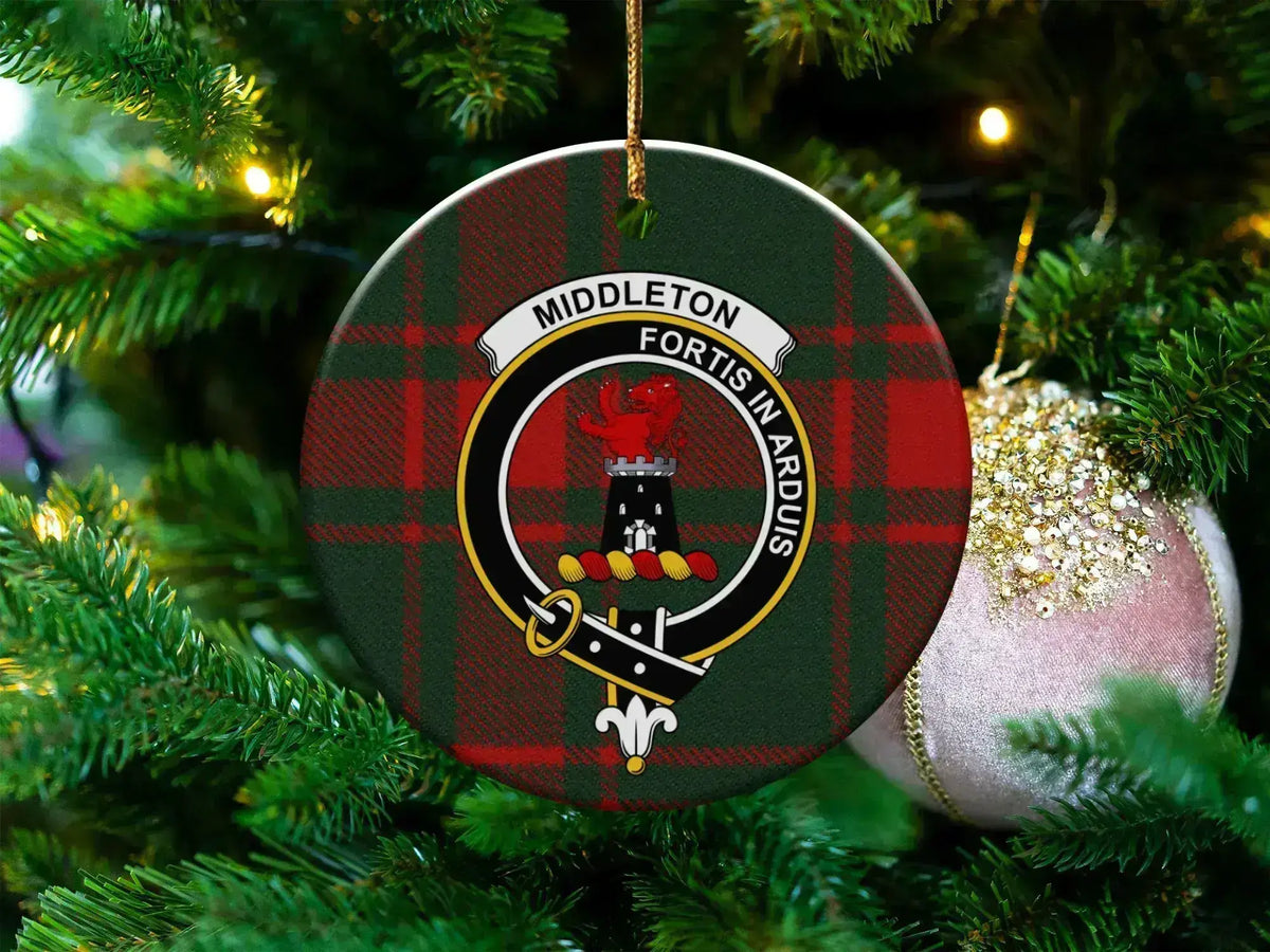 Middleton Fortis In Arduis Plaid Ornament