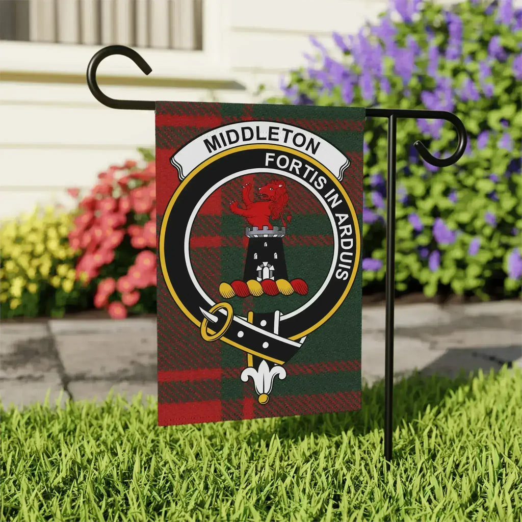 Middleton Fortis In Arduis Garden Flag