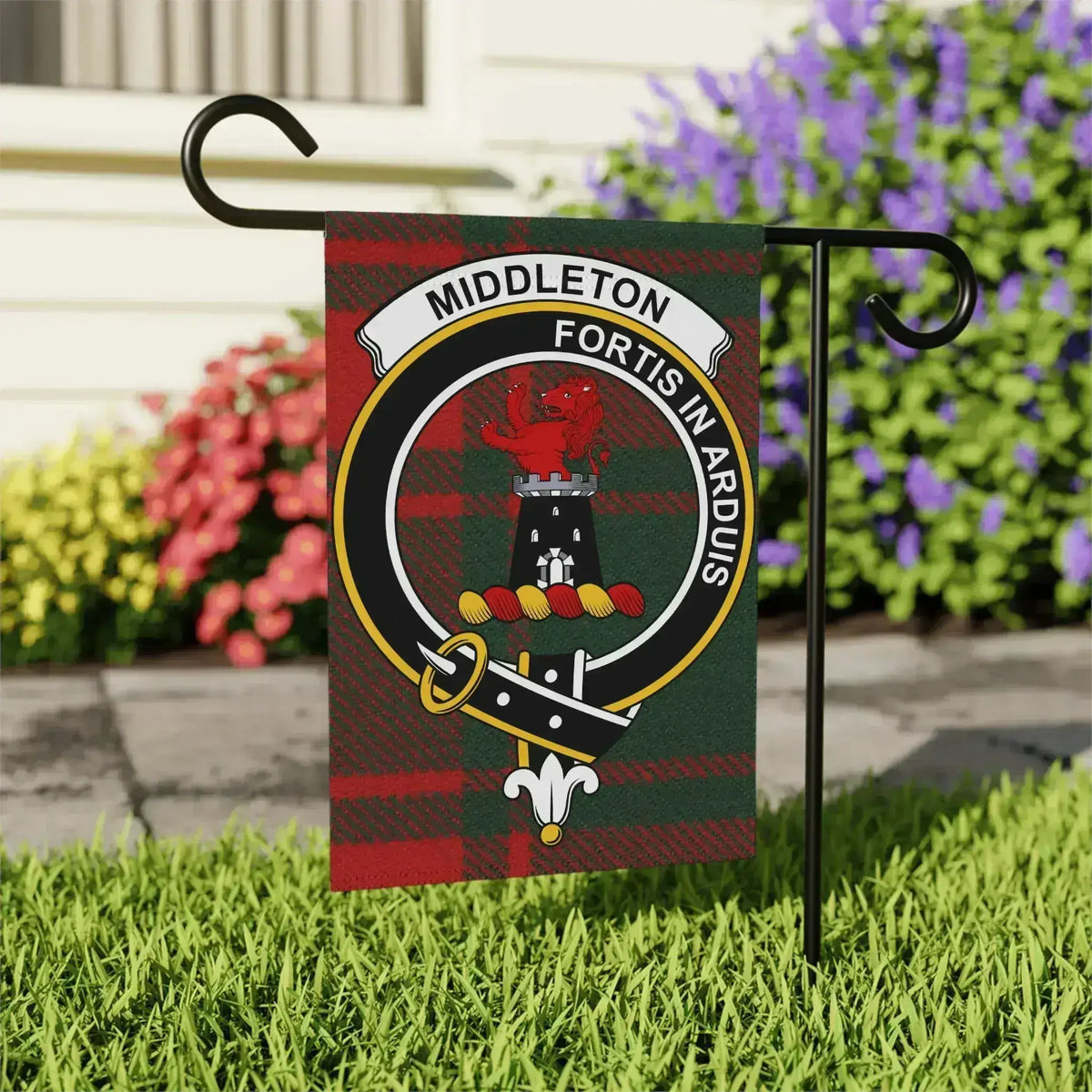 Middleton Fortis In Arduis Garden Flag