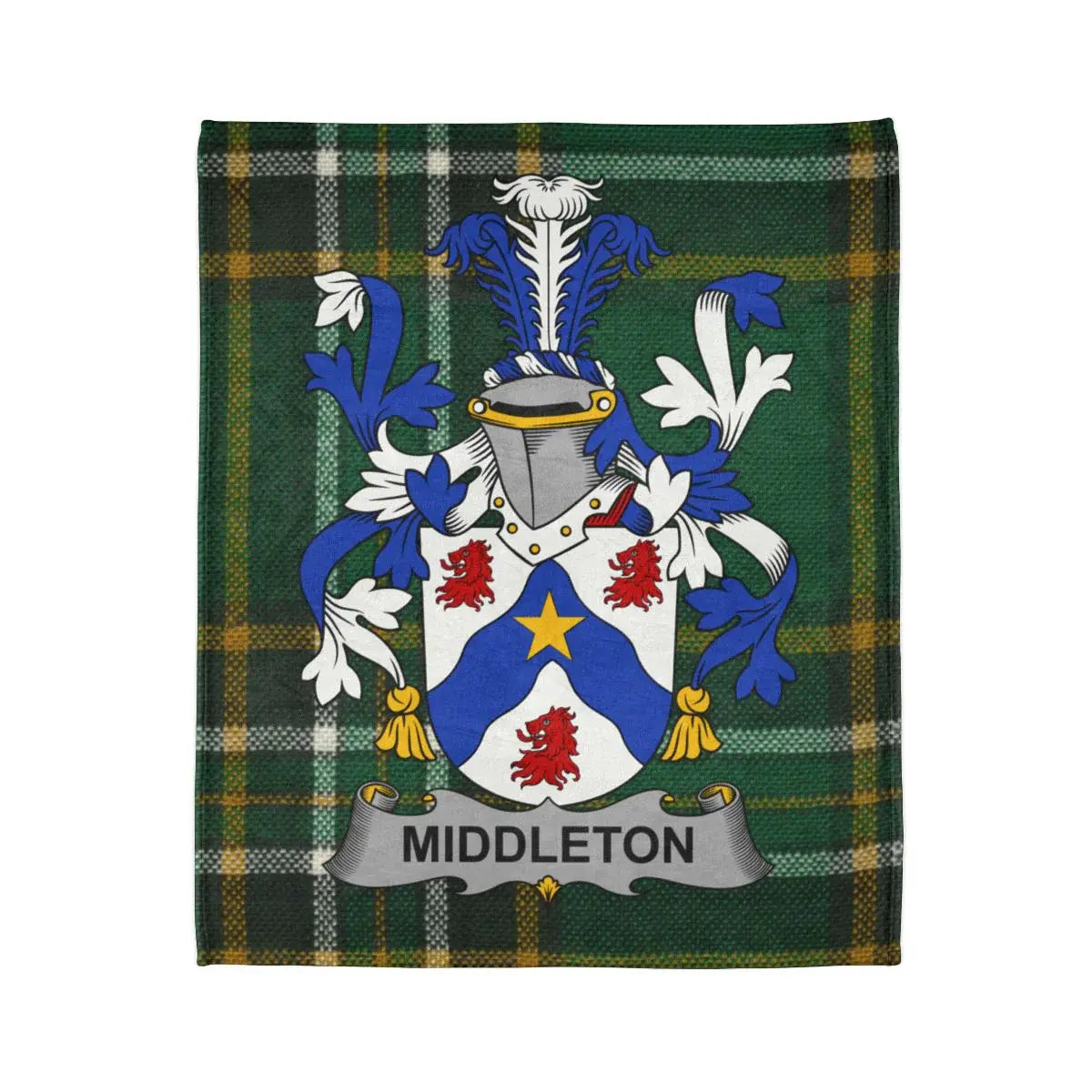 Middleton Family Crest Tartan Design Blanket