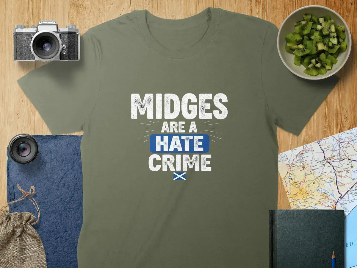 Midges Are A Hate Crime Slogan Shirt