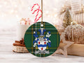 Personalized Family Crest Ceramic Christmas Ornament product type