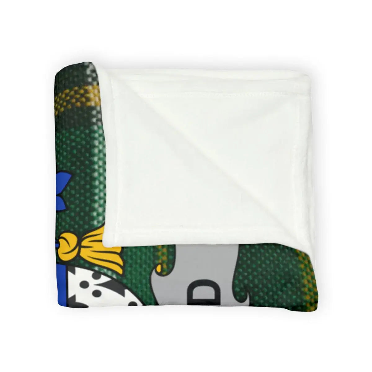 Colorful Puzzle-Themed Warm Cozy Fleece Blanket Product