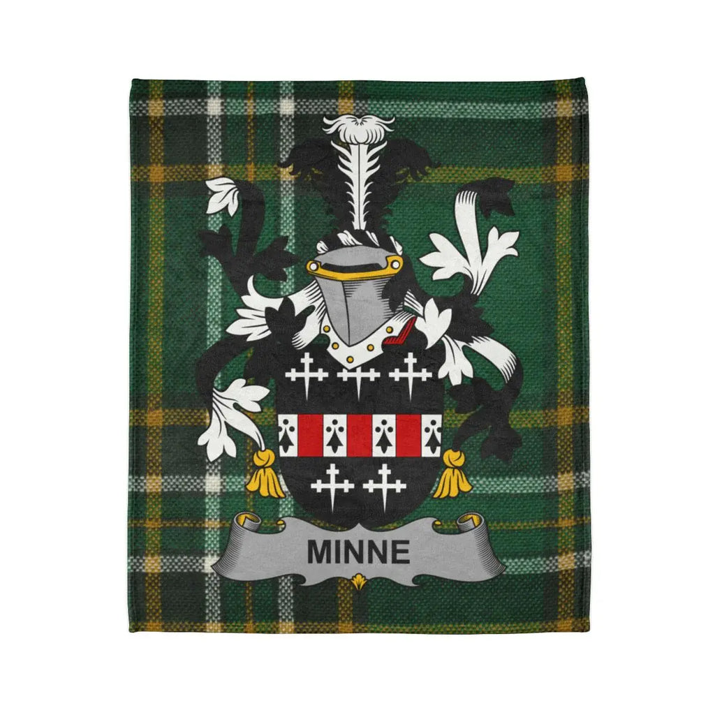 MINNE Coat of Arms Plaid Crest Graphic Blanket