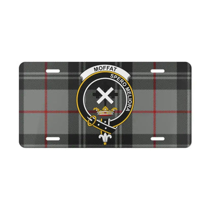 Moffat Tartan Clan Crest Novelty License Plate product type