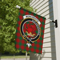 Clan Moncreiffe Sur Esperance tartan garden flag — 12x18 inch poly poplin-canvas with red lion crest