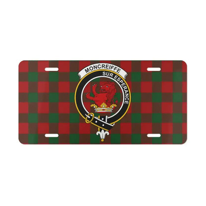 Moncreiffe Red Tartan Custom License Plate product