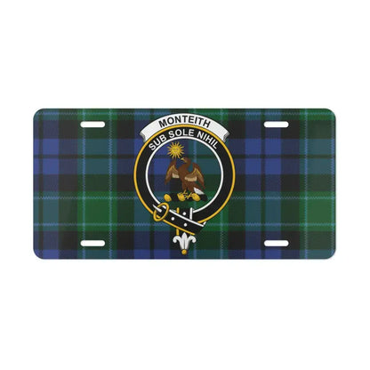 Monteith Sub Sole Nihil Eagle and Plaid License Plate product
