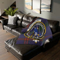Clan Montgomery Gardez Bien tartan throw blanket — clan colours on sofa, 50x60 inch polyester
