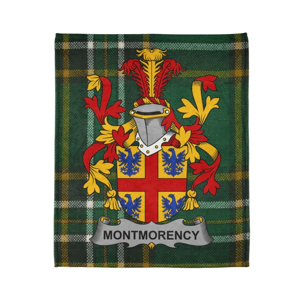 Montmorency Coat of Arms Tartan Design Blanket