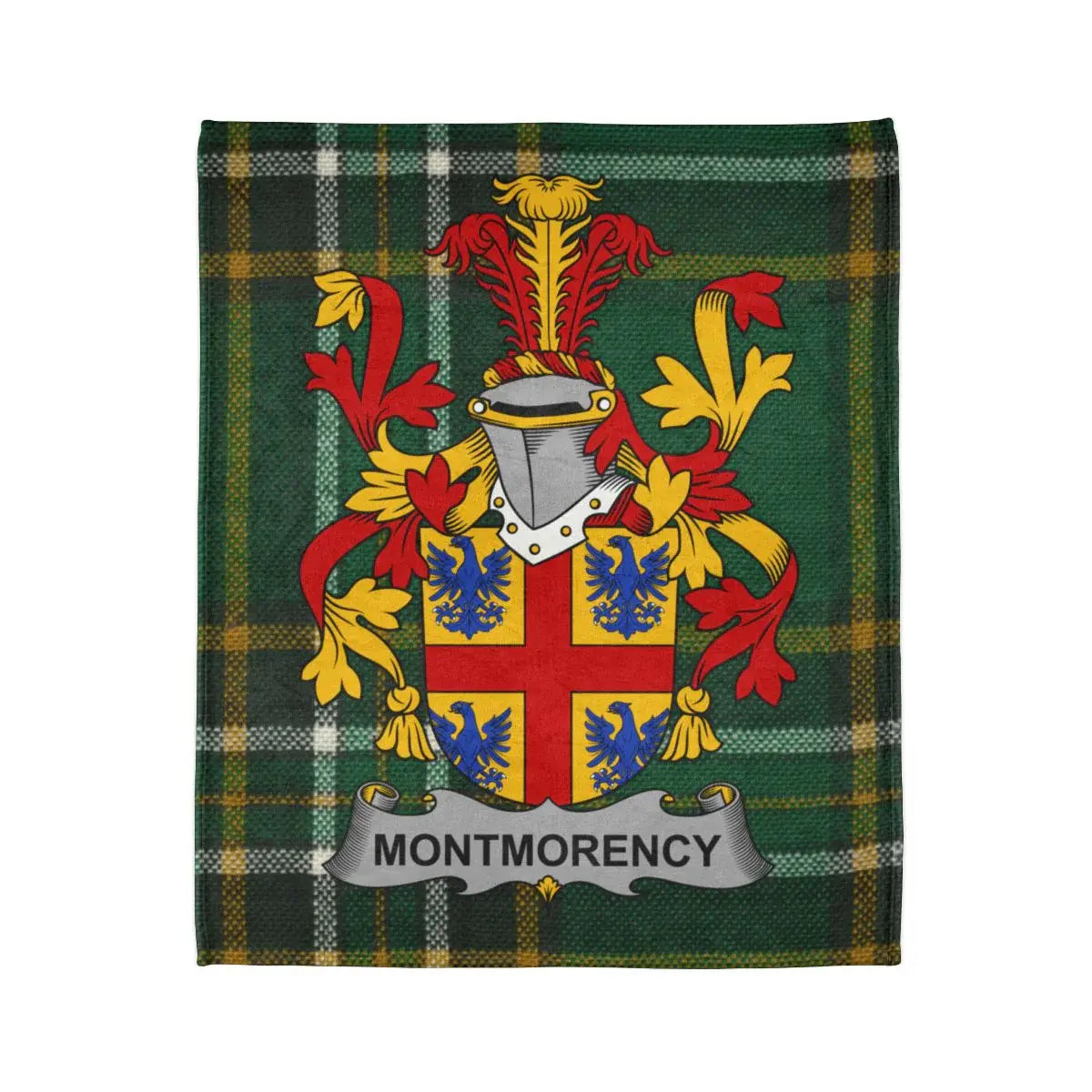 Montmorency Coat of Arms Tartan Design Blanket