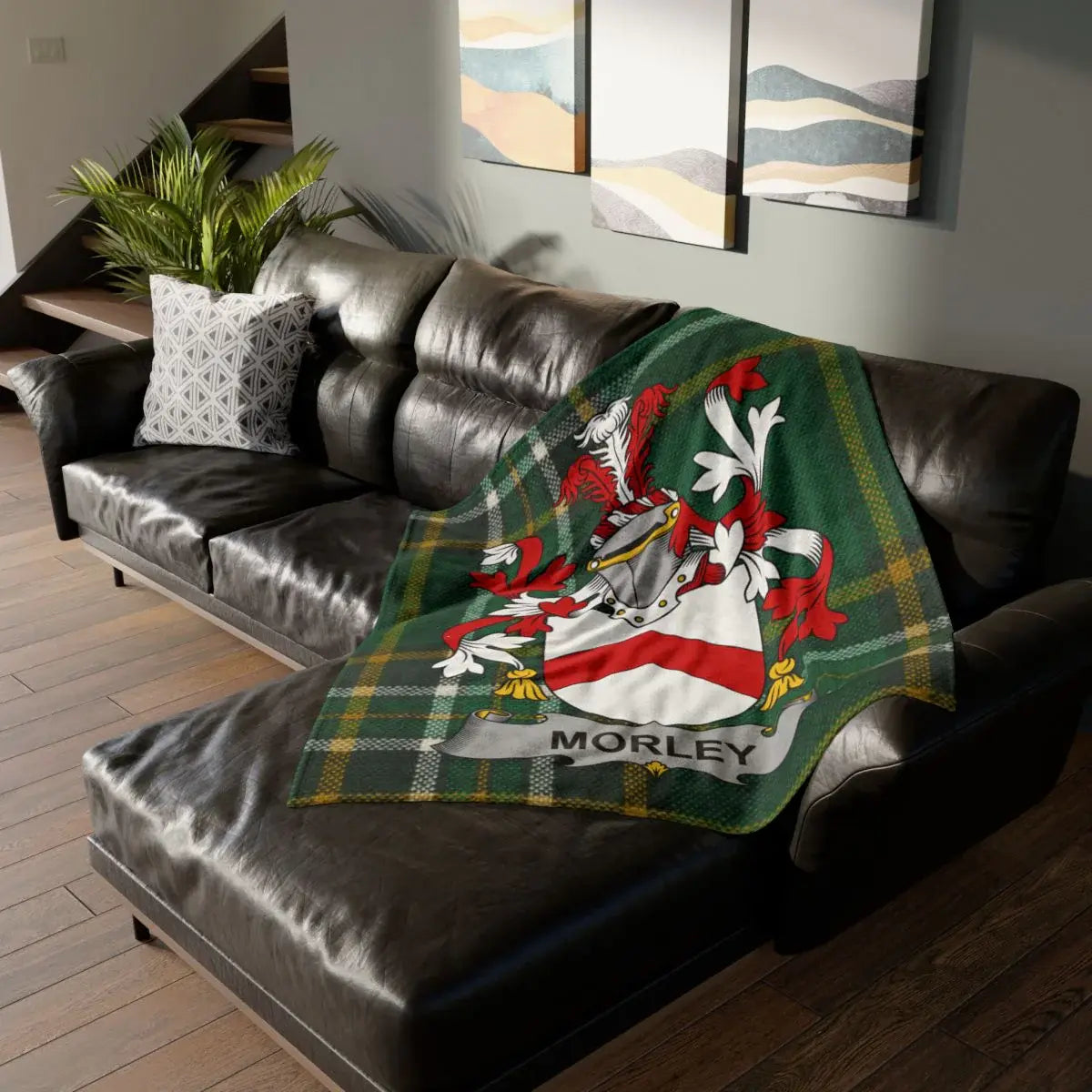 Morley Family Crest Blanket for Cozy Home Decor