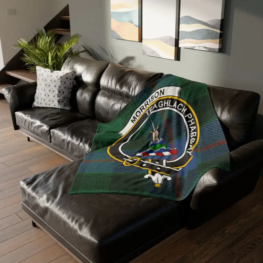Luxury Personalized Family Crest Blanket