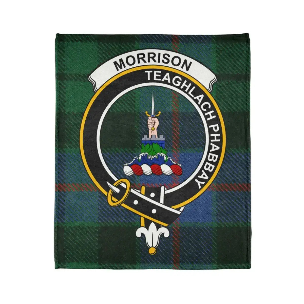 Morrison Teaghlach Phabbay Crest Badge Fleece Blanket