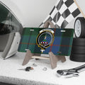 Clan Morrison Teaghlach Phabbay tartan crest novelty license plate — 12x6 inch aluminium with printed clan design