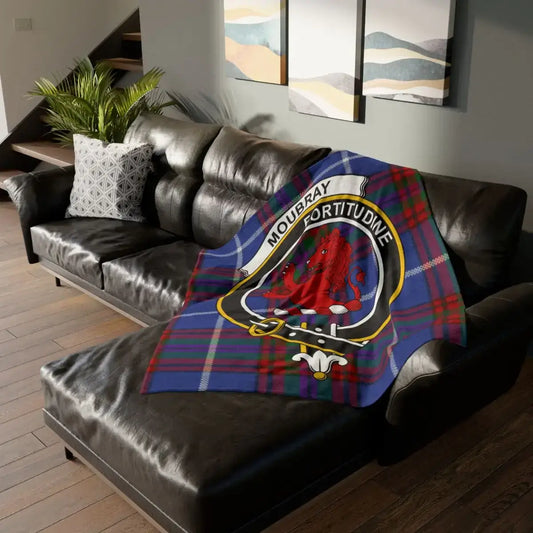 Vibrant Clan Moulbray Fortitudine Tartan Blanket