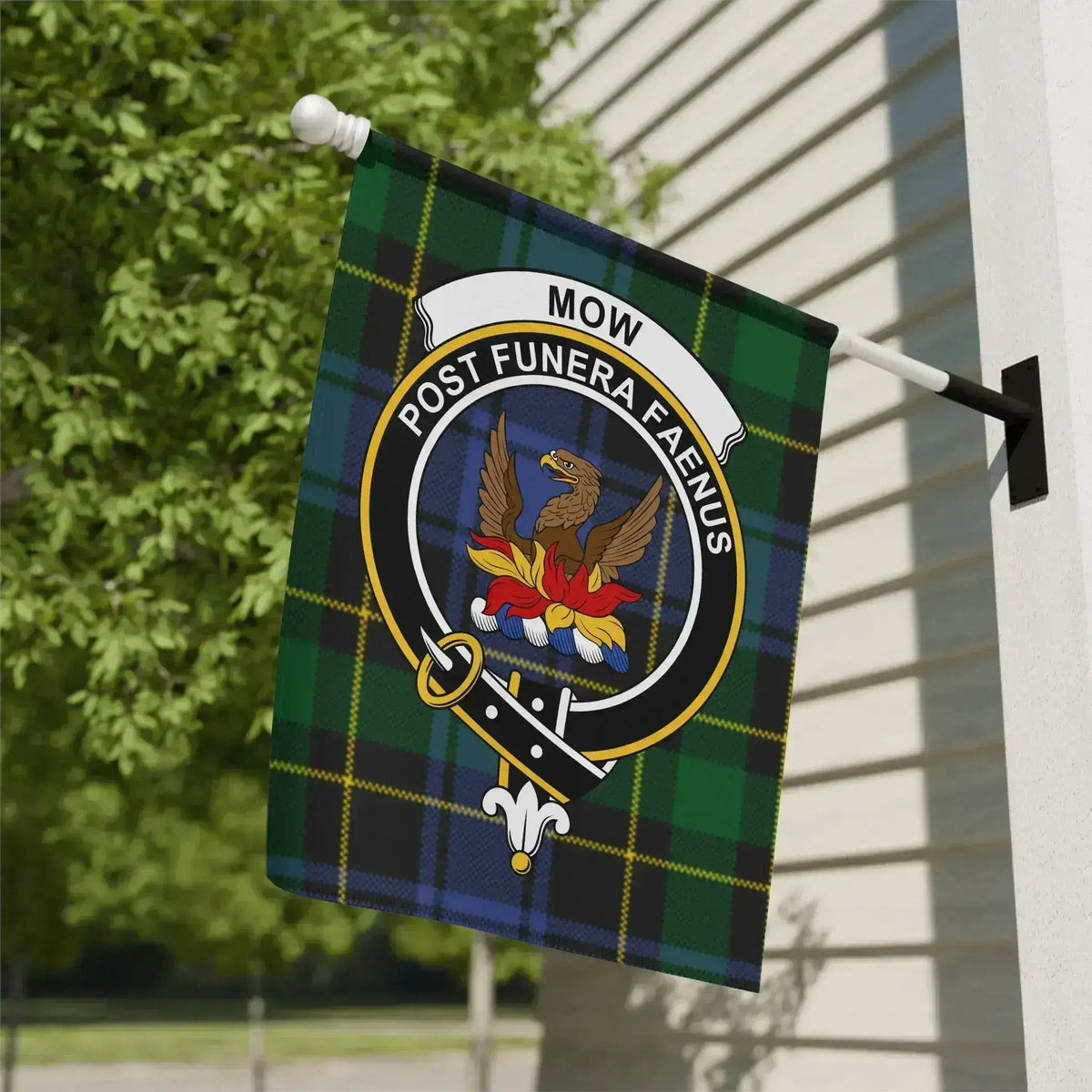 Mow Post Funera Faenus Plaid Banner