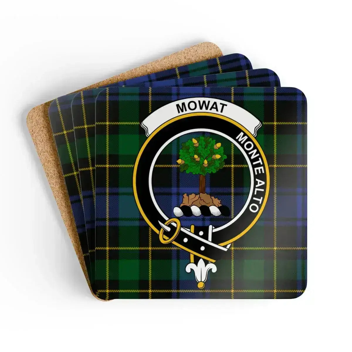 Clan Mowat Monte Alto Tartan Coaster Set product