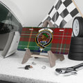 Clan Muir Durum Patientia Frango tartan crest novelty license plate — 12x6 inch aluminium with printed clan design