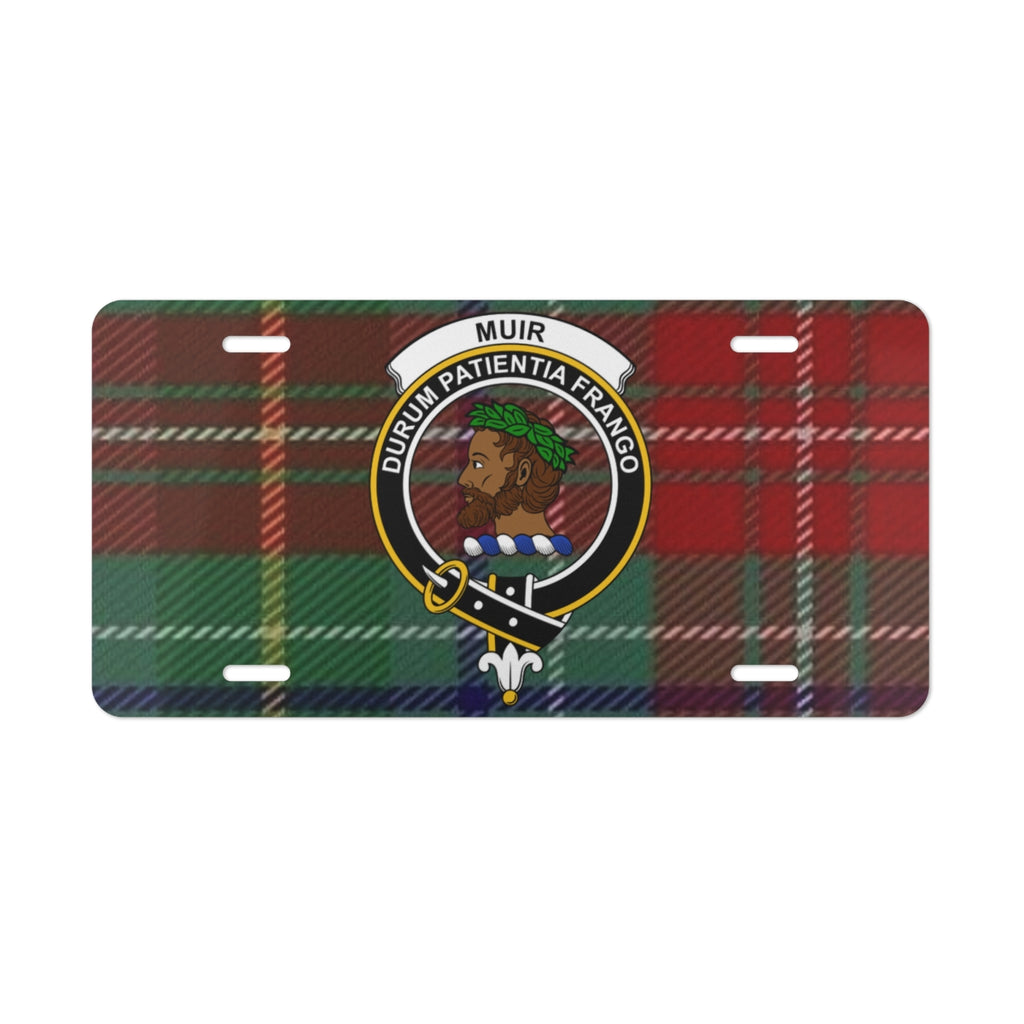 Muir Durum Patientia Frango Tartan License Plate product