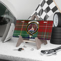 Clan Muirhead Auxilio Dei tartan crest novelty license plate — 12x6 inch aluminium with printed clan design