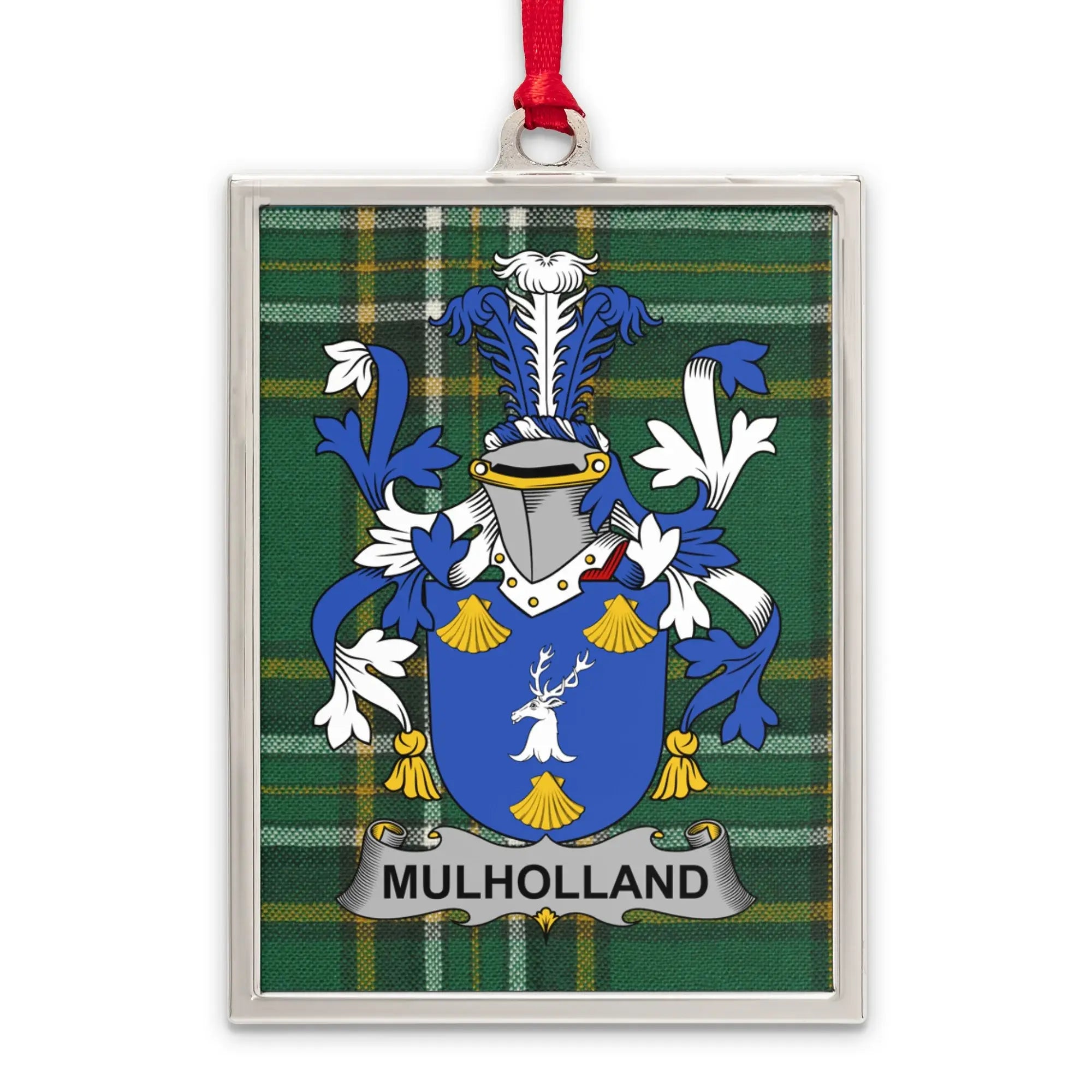 Mulholland Coat of Arms Plaid Pattern Rectangular product