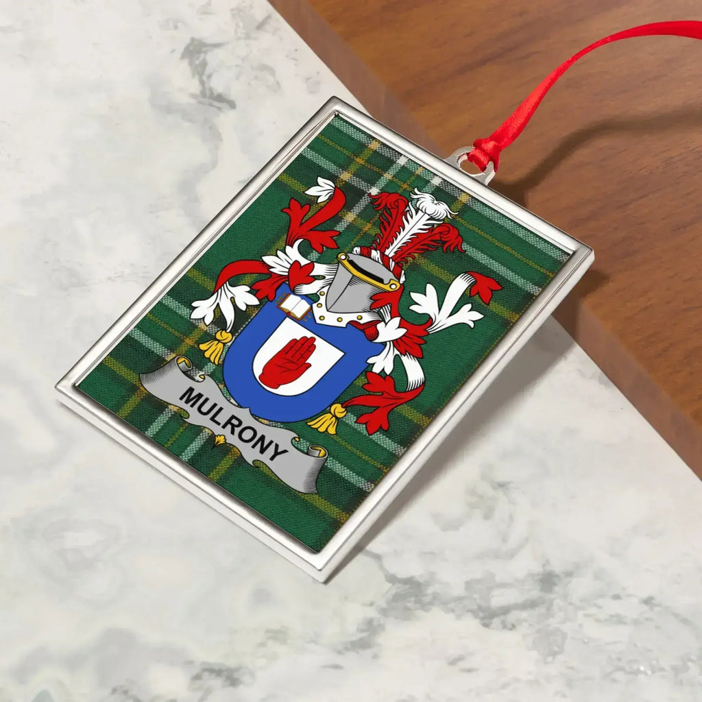 Mulrony Family Crest Custom Ornament product