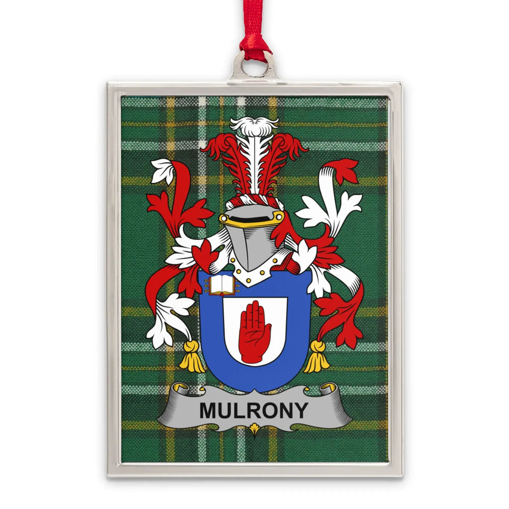 Coat Of Arms Plaid Patterned Mulrony Ornament product