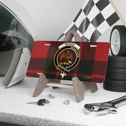 Munro Dream Bold Tartan Plaid Design License Plate product