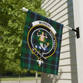 Clan Murray Tout Prest mermaid crest tartan garden flag — 12x18 inch poly poplin-canvas outdoor display