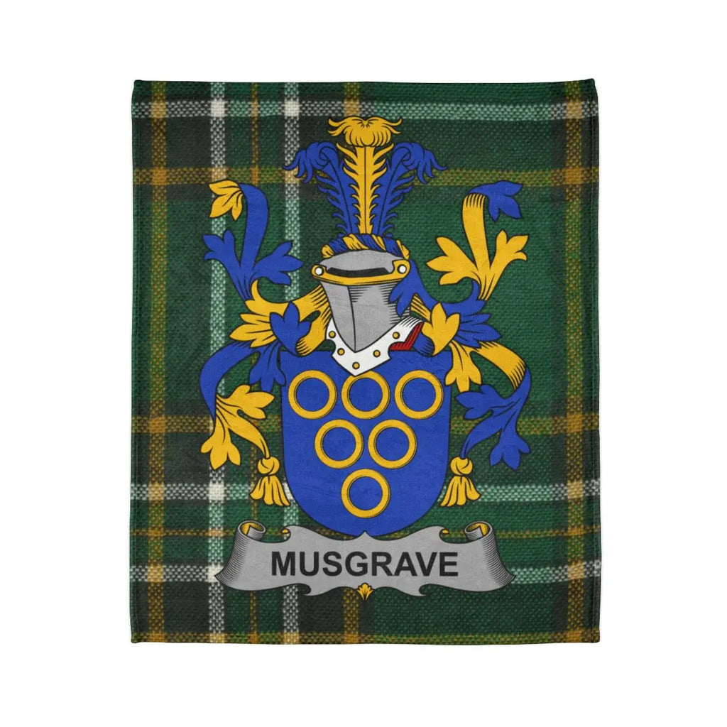 Musgrave Family Crest Tartan Patterned Blanket