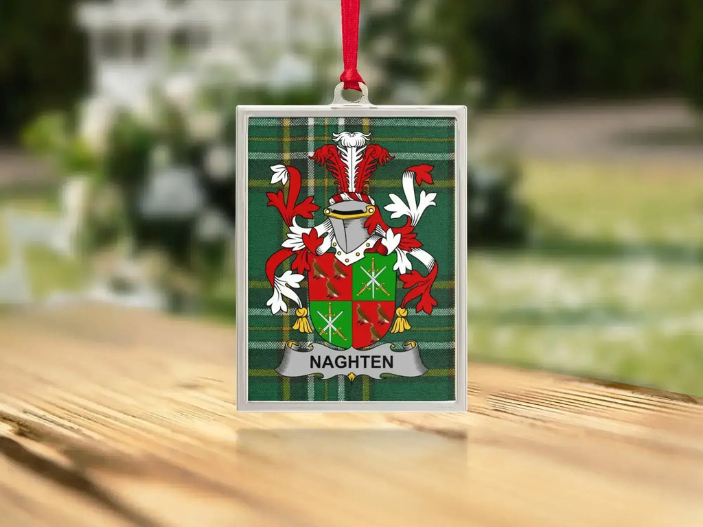 Personalized Coat of Arms Plaid Design Hanging product