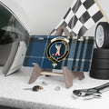 Clan Napier crest tartan novelty license plate — 100% aluminium, 12x6 inch