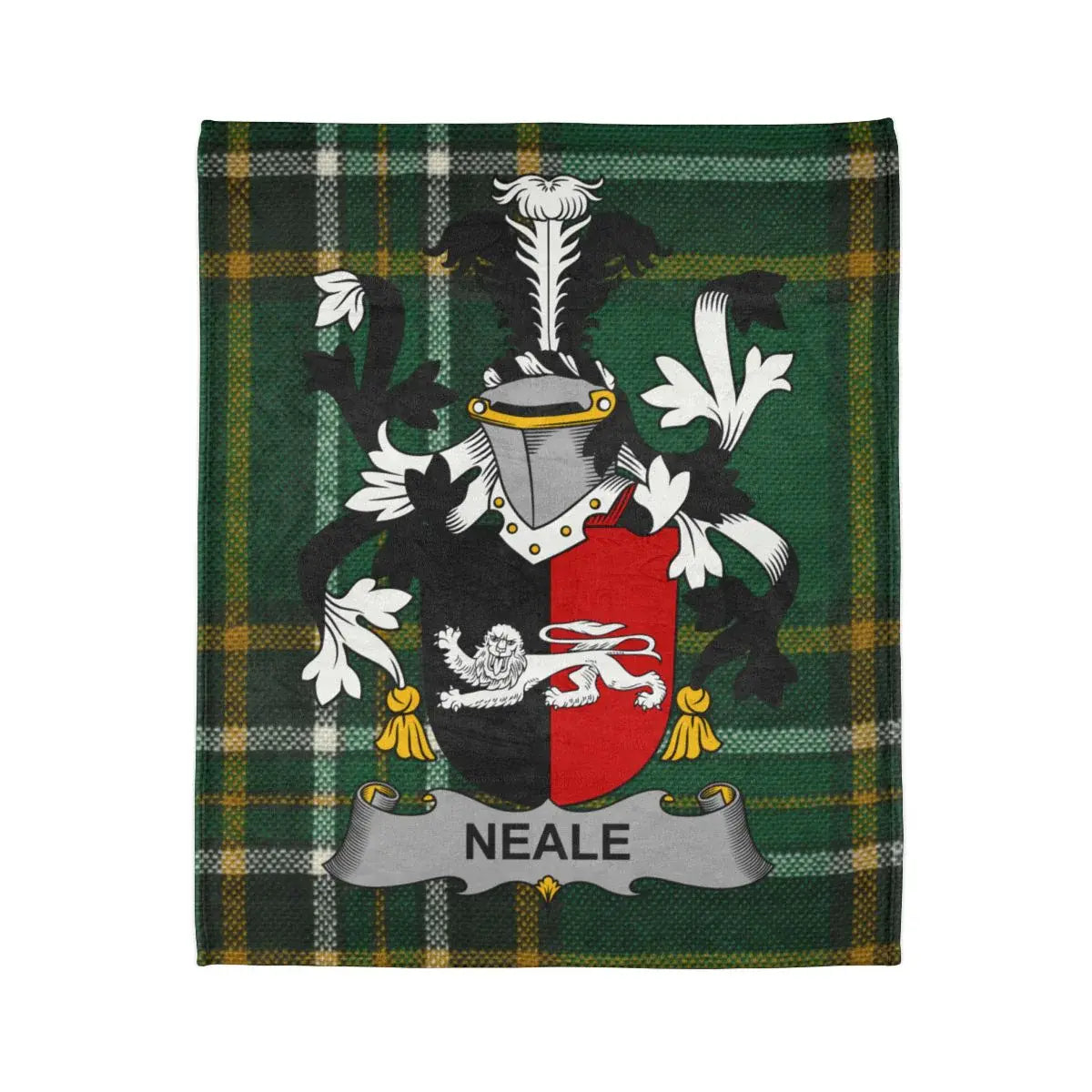 Neale Family Crest Tartan Pattern Blanket