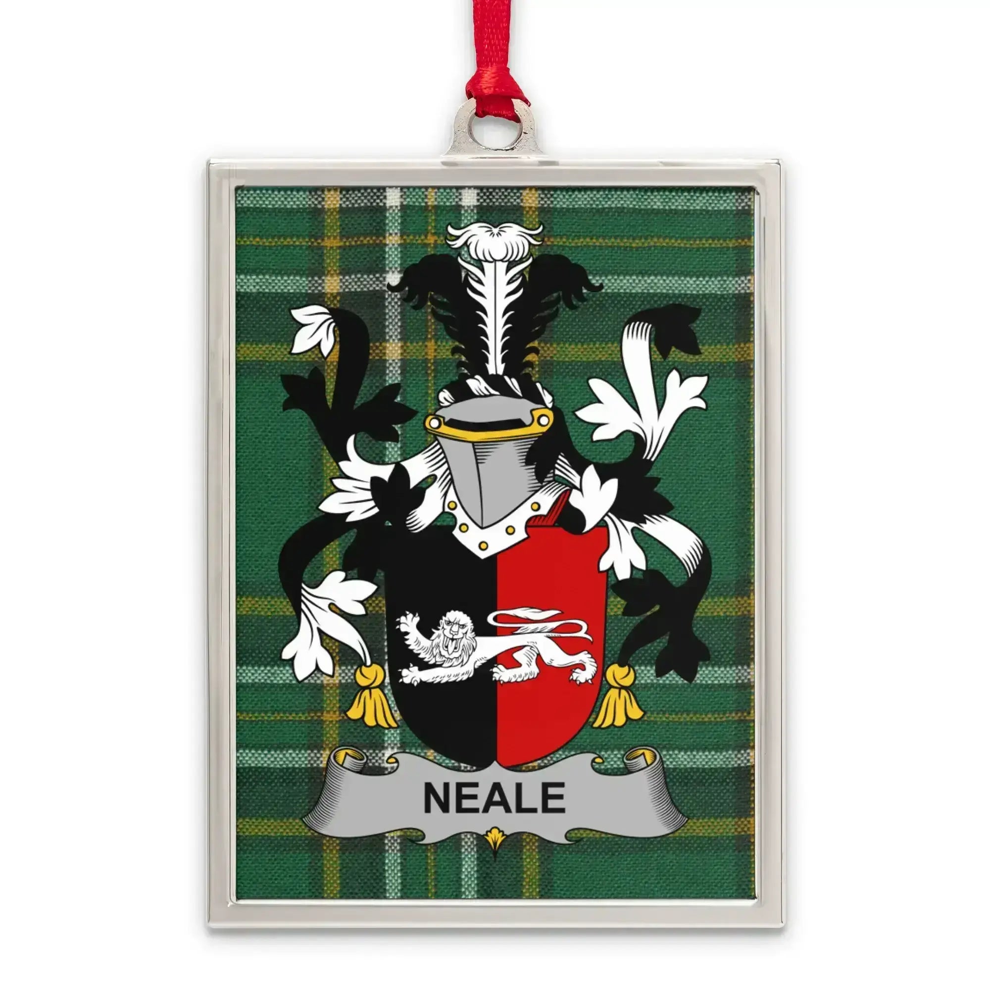 Neale Family Crest Plaid Design Hanging Ornament product