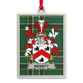 Nesbitt Family Crest on Tartan Background product