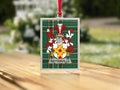 Netterville Family Crest Plaid Background Ornament product