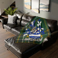 Nevins Family Crest Plaid Blanket Throw Blanket