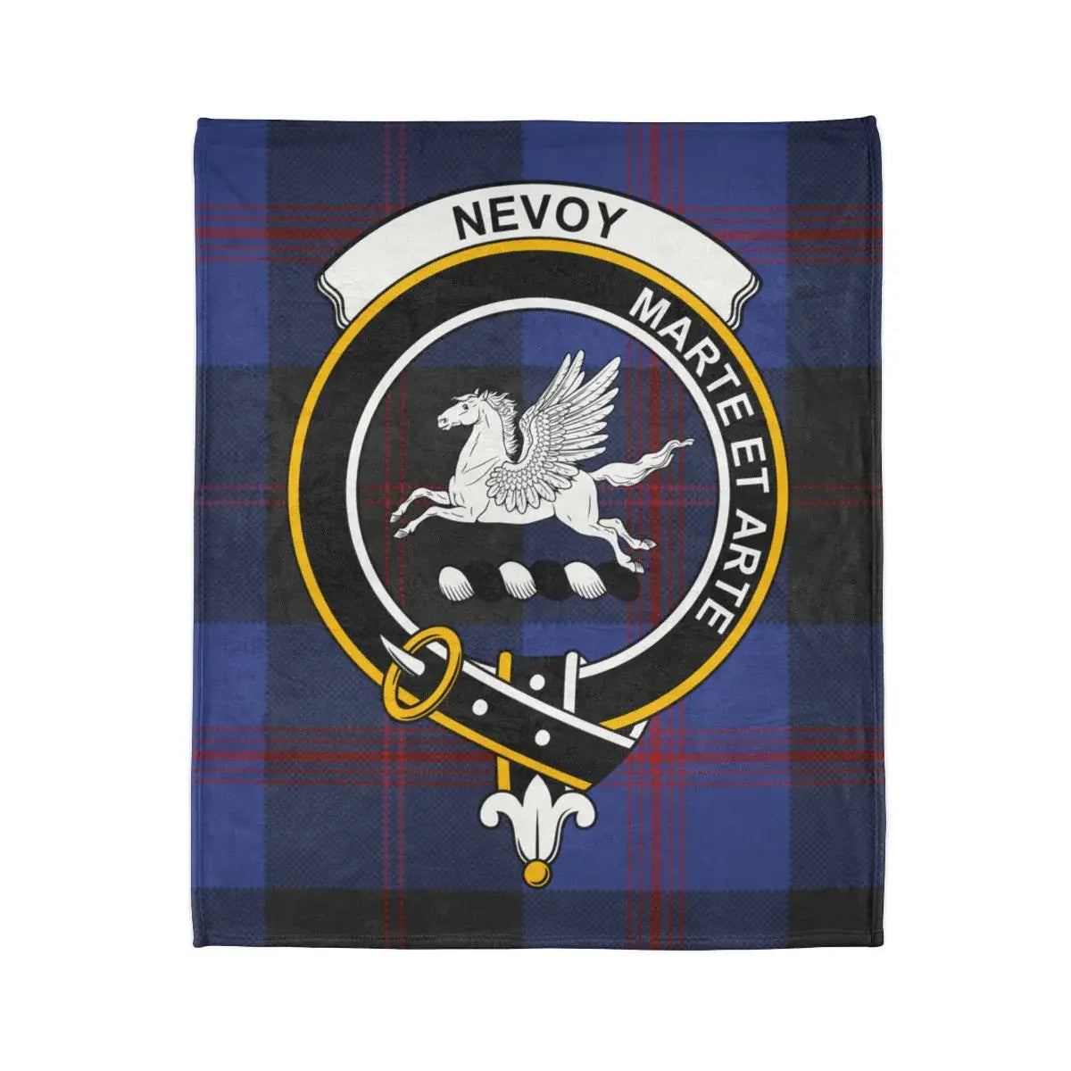 Nevoy Marte Et Arte Blanket With Pegasus Crest