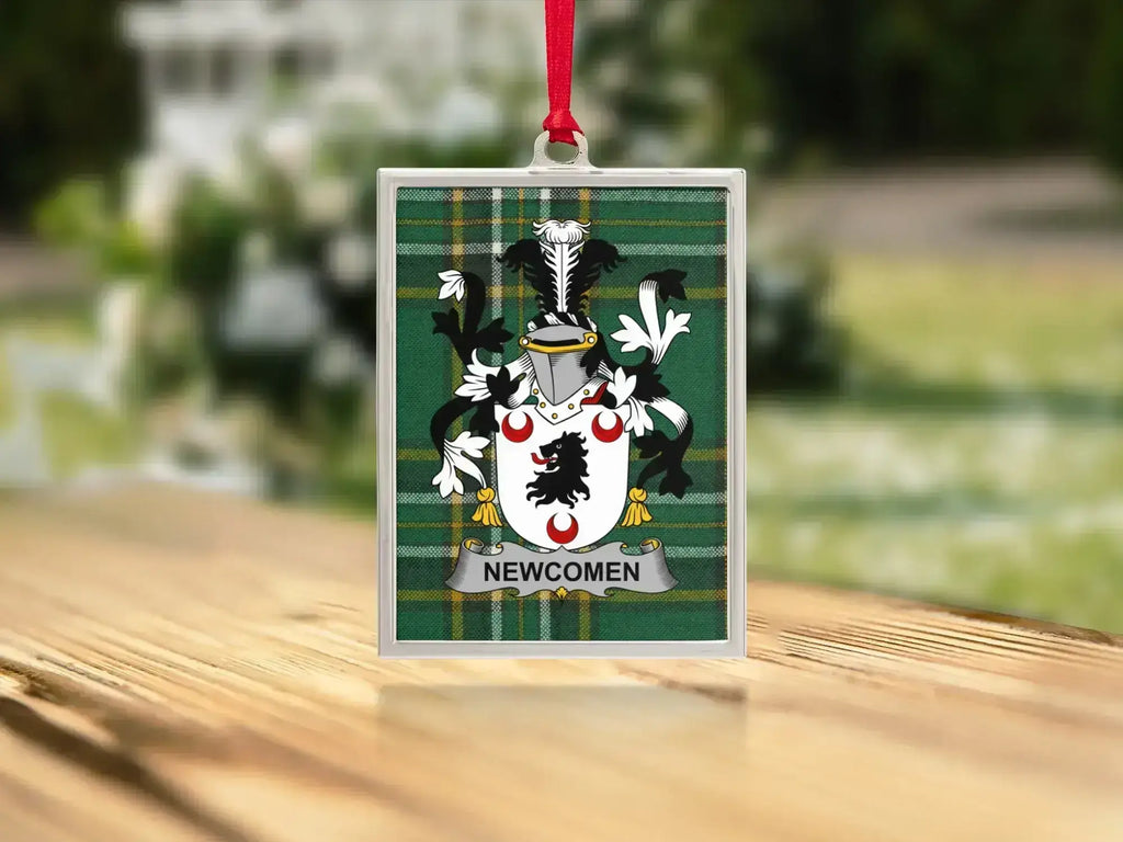 Newcomen Family Crest Plaid Design Rectangular product type